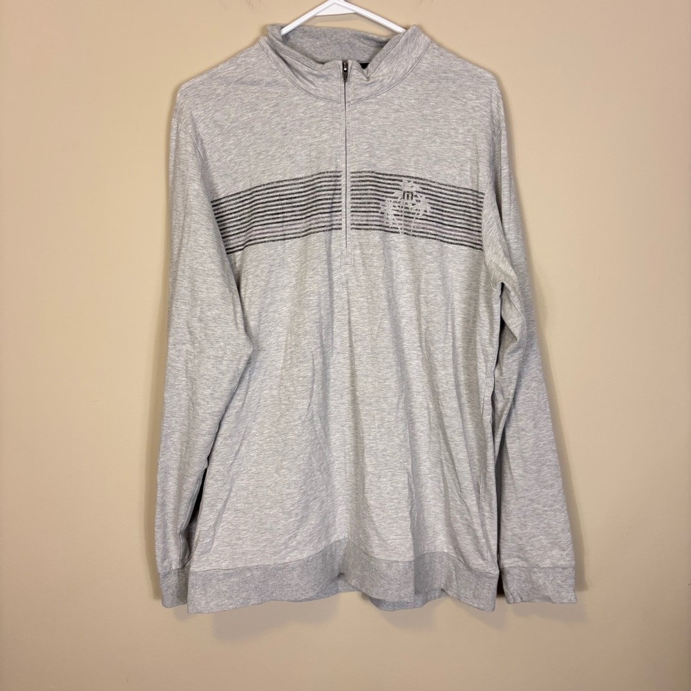 Travis Mathew Light Gray Half Zip‎ Golf Pullover Long Sleeve Men’s XL